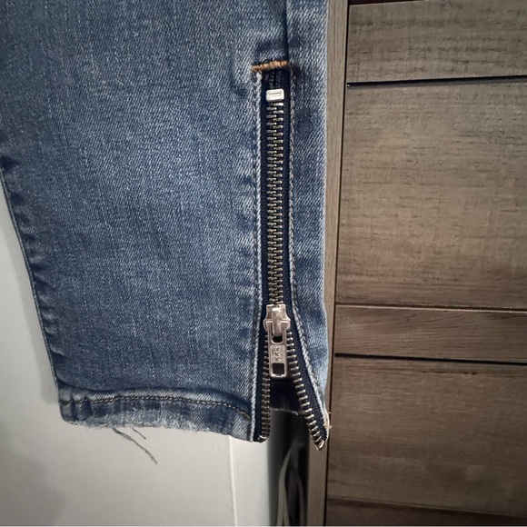 Topman Blue Distressed Jeans - Picture 4 of 5